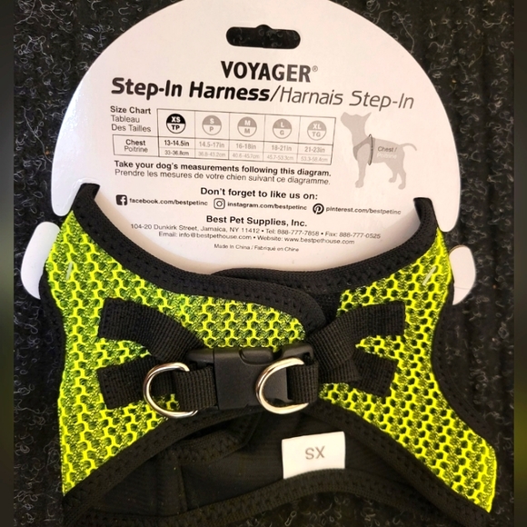 Voyager (COPY) Vest Harness for Small Pets by Best Pet Supplies - Lime/Green,XS - Picture 7 of 10